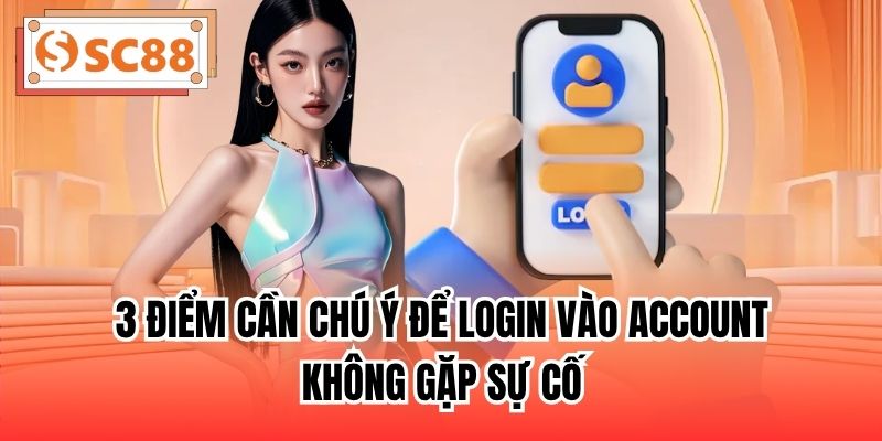 3 điểm cần chú ý để login vào account không gặp sự cố